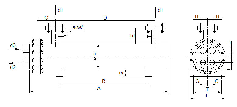 U-Type dry evaporator