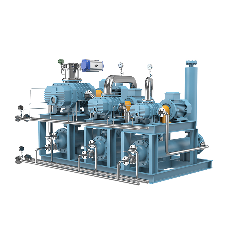 JZJ(Q)W Tri-lobe Roots/Reciprocating Vacuum Pumping System