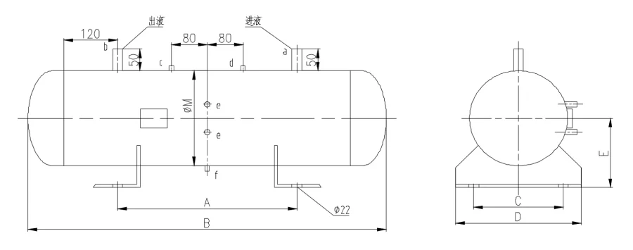 Foam liquid storage tank Foam liquid storage tank